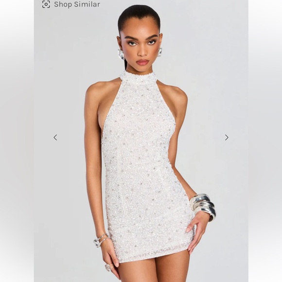 silk party dress Elegant Ivory Cowl Neck Mini Short Silk Dress Ivory / XS Maxi Slip - Macy's archivedwithinventory6/16 Long Sleeves Material Size:15